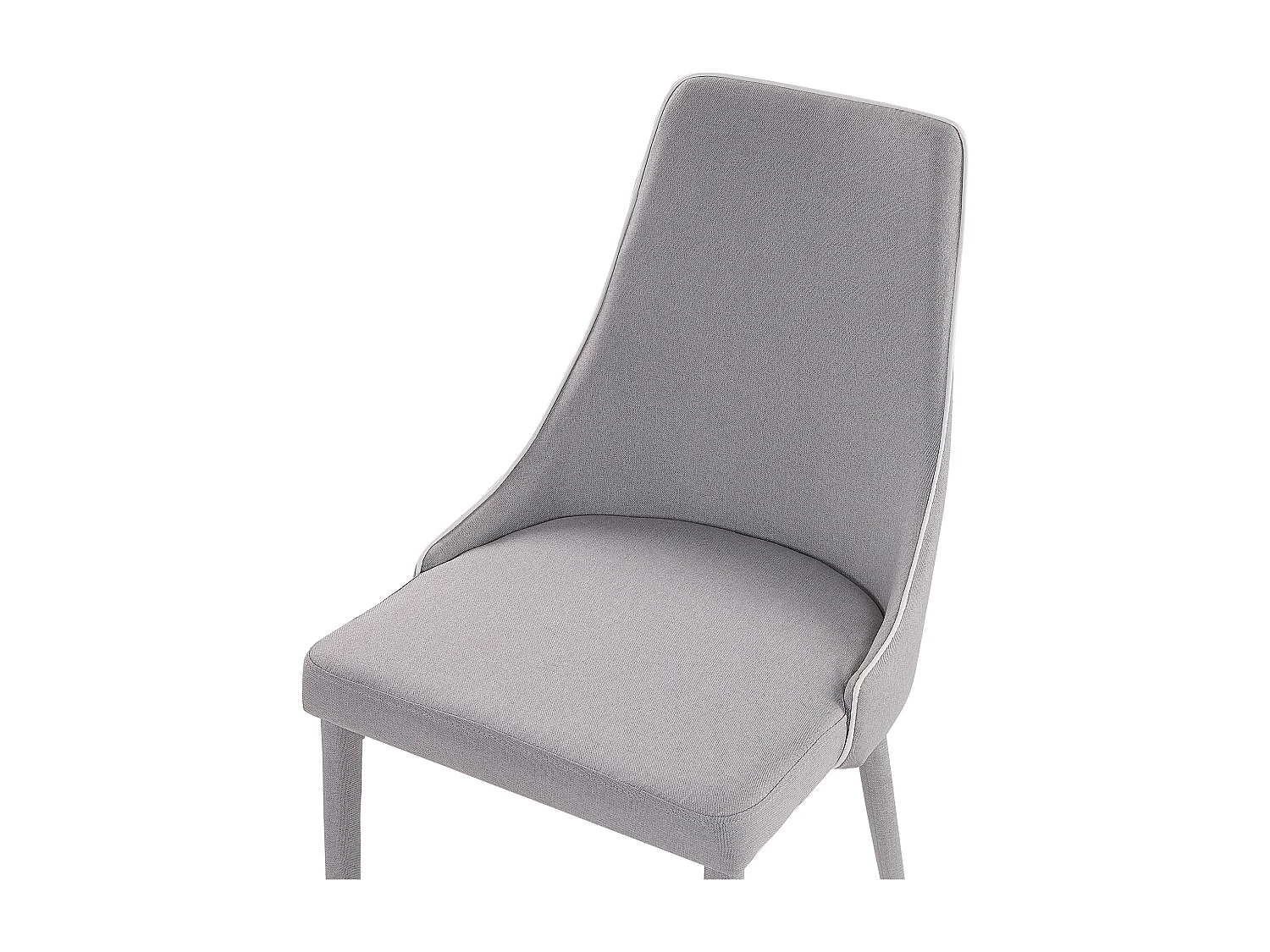 Conjunto de 2 sillas de comedor CAMINO Gris claro