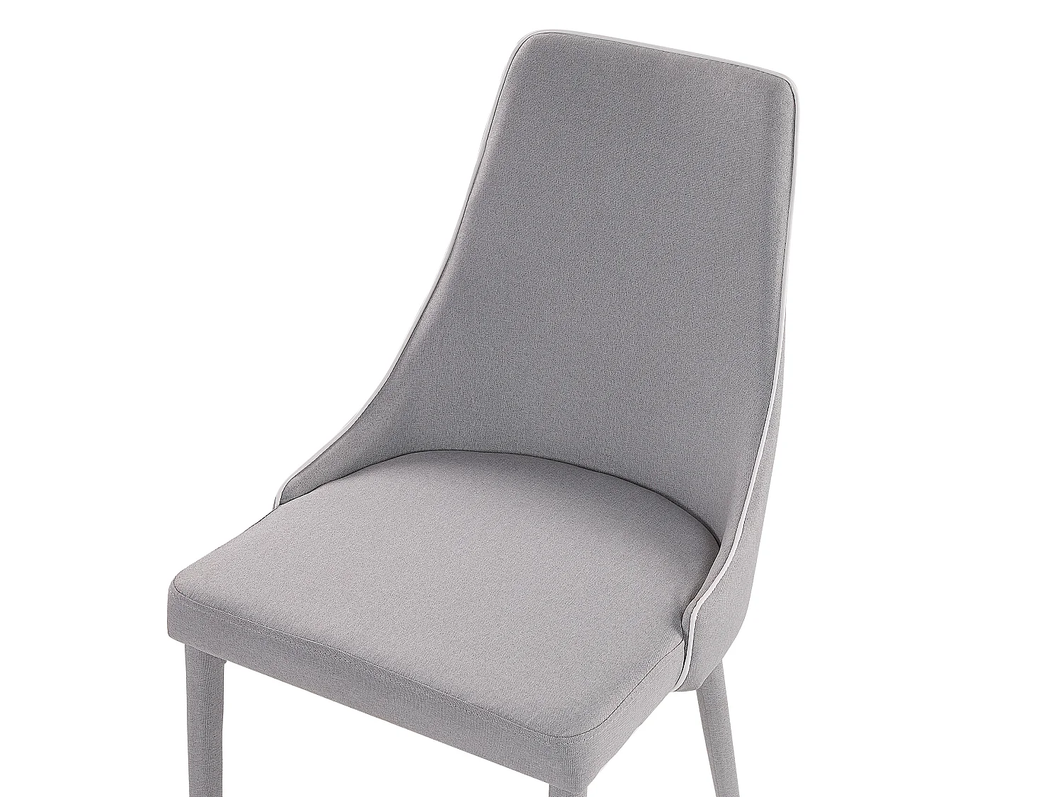 Conjunto de 2 cadeiras de jantar CAMINO Cinzento claro