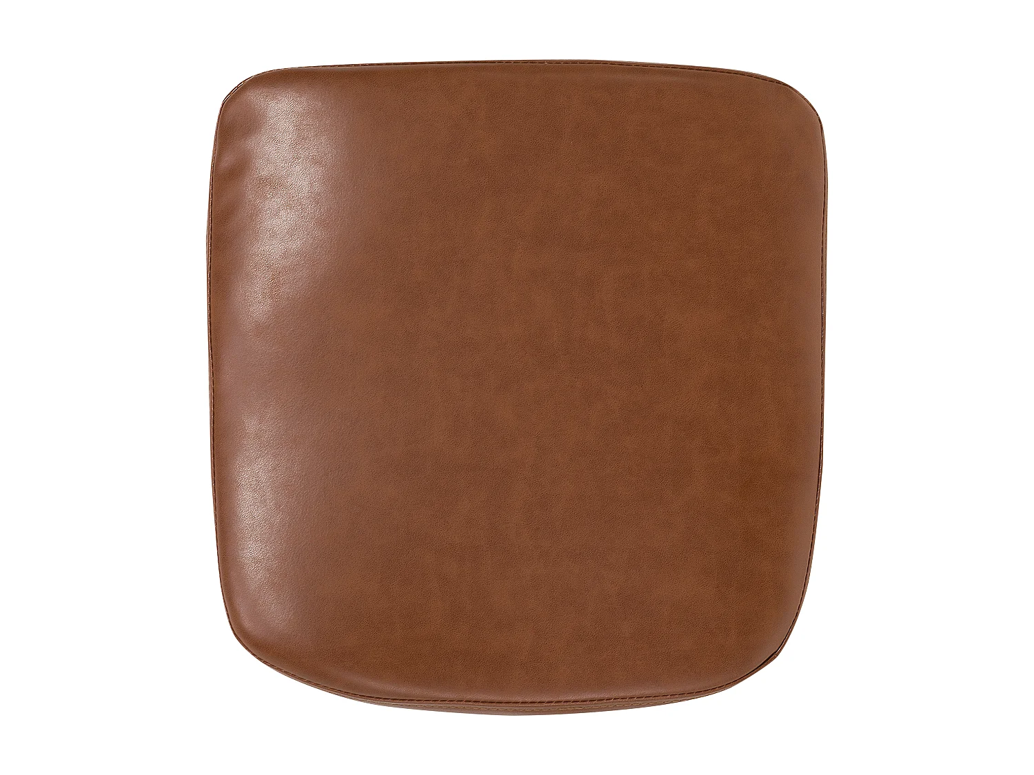 Cadeira de jantar YORKVILLE Pele sintética Castanho dourado