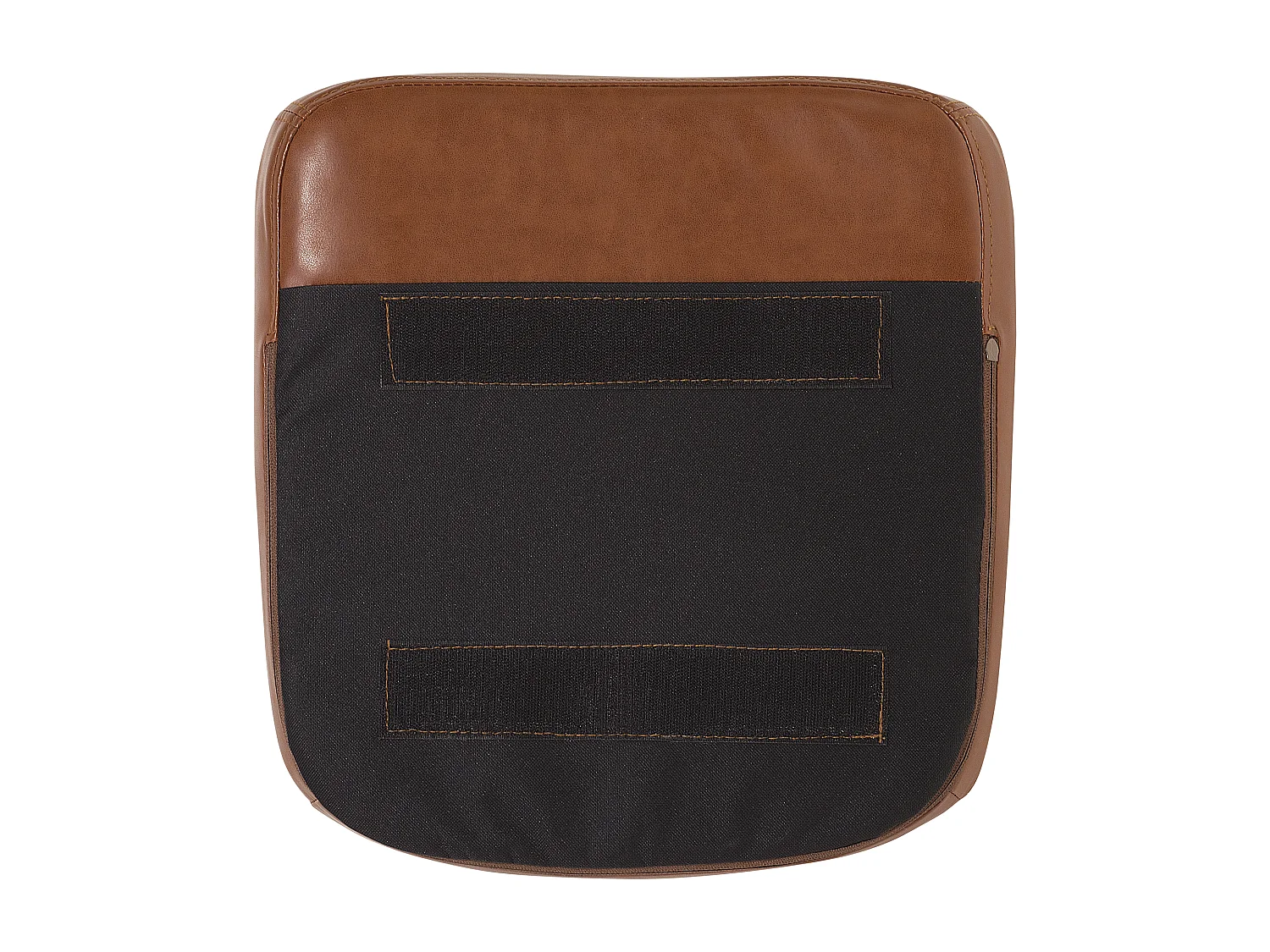 Cadeira de jantar YORKVILLE Pele sintética Castanho dourado