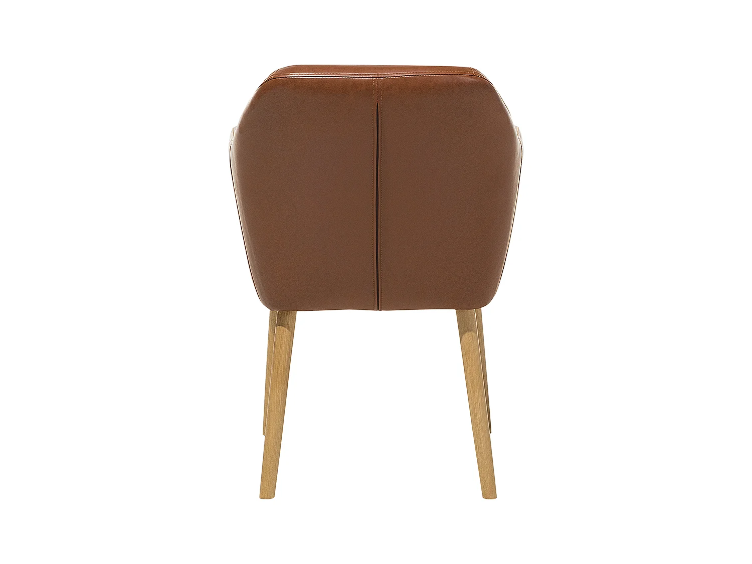 Chaise de salle à manger YORKVILLE Cuir PU Marron doré