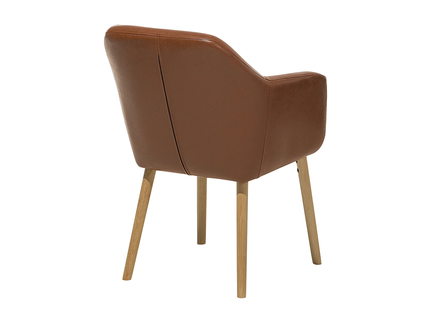 Eetkamerstoel YORKVILLE Kunstleer Goudbruin