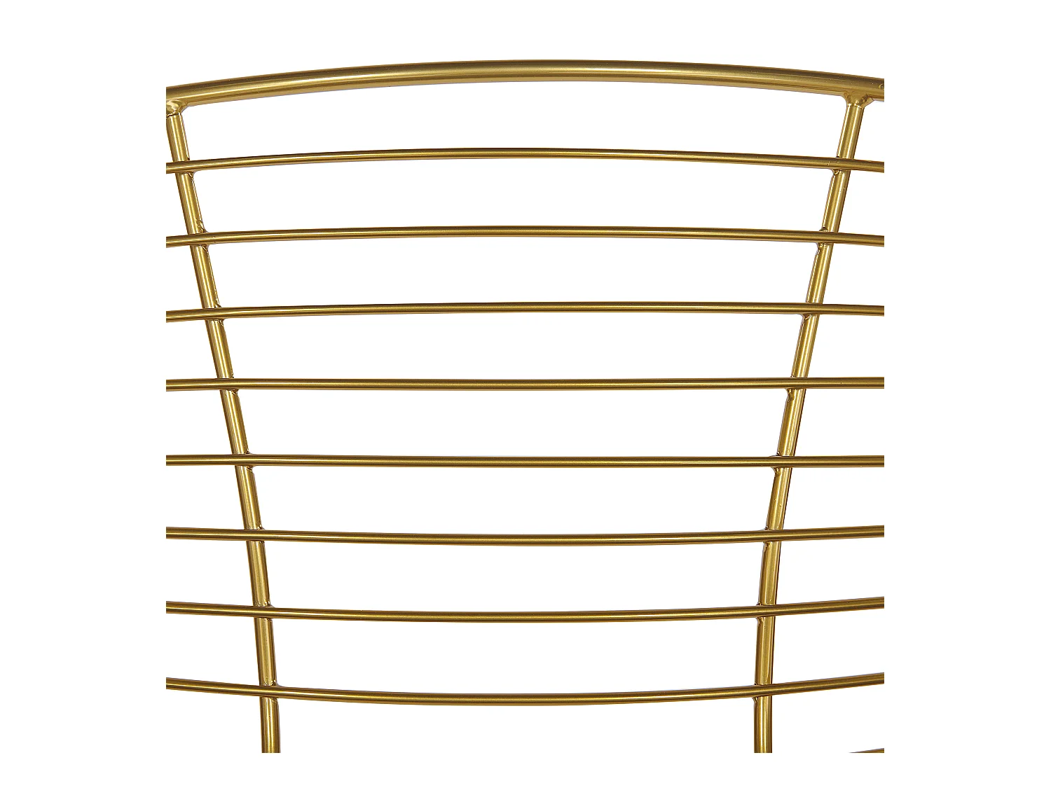 2er Set Essstuhl gold Metallic-Effekt Sitzpolster aus Kunstleder Hoback