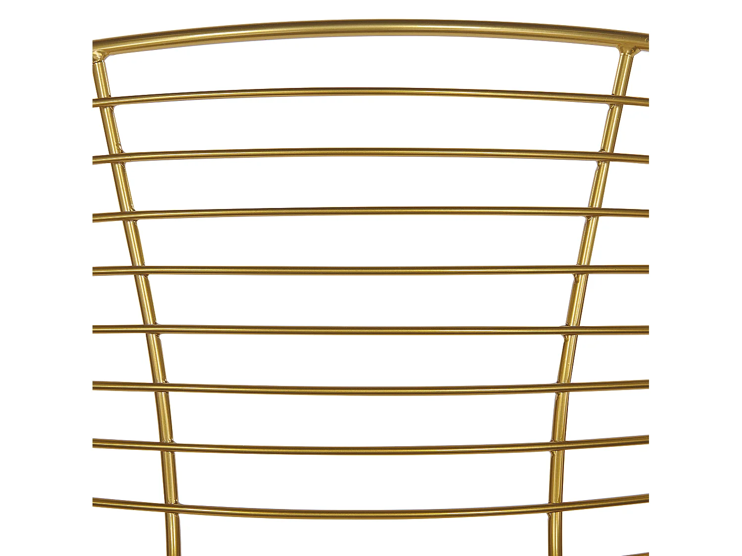 Lot de 2 chaises de salle à manger HOBACK Métal Doré