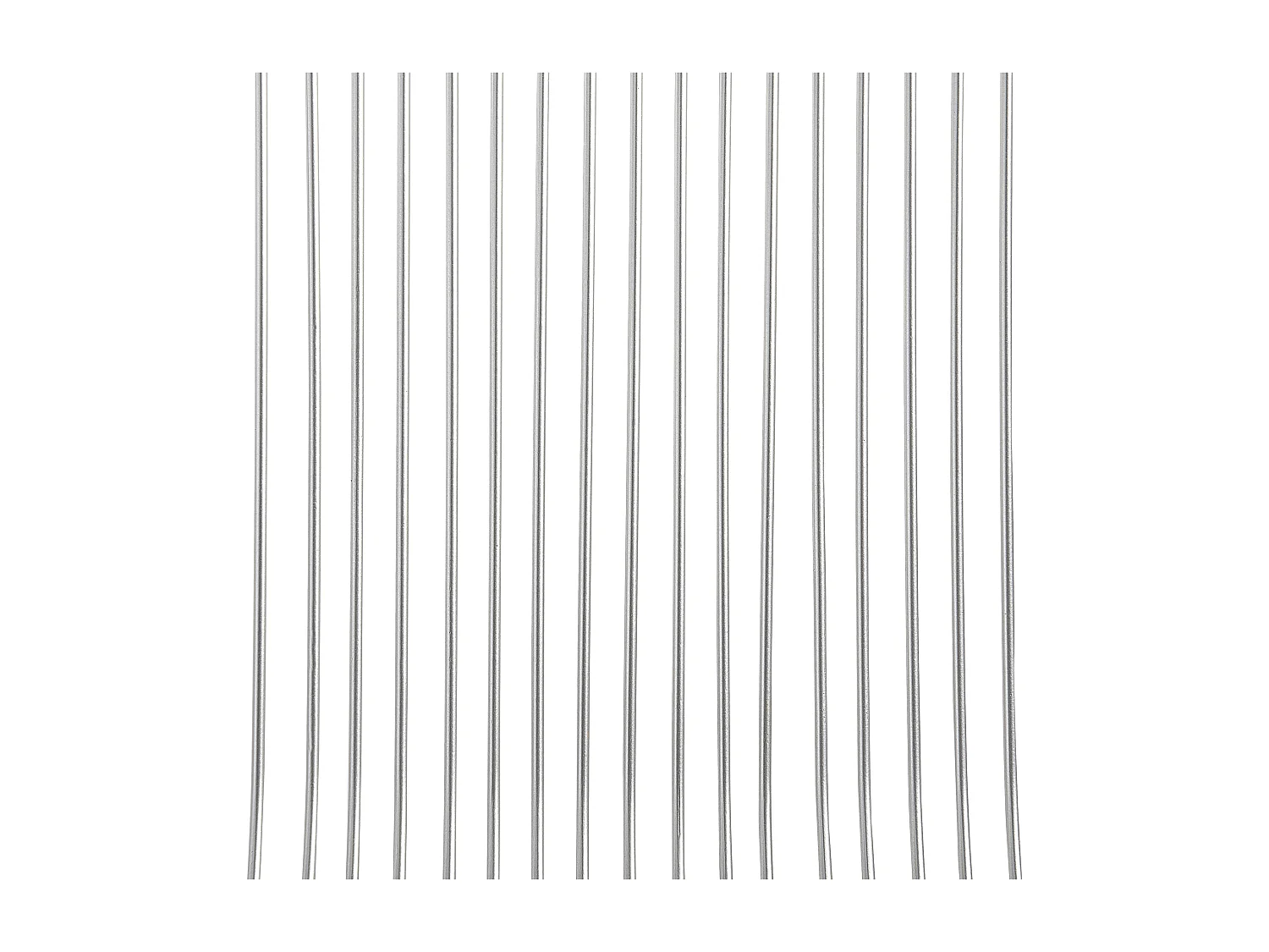 Lot de 2 chaises de salle à manger AURORA Métal Argenté