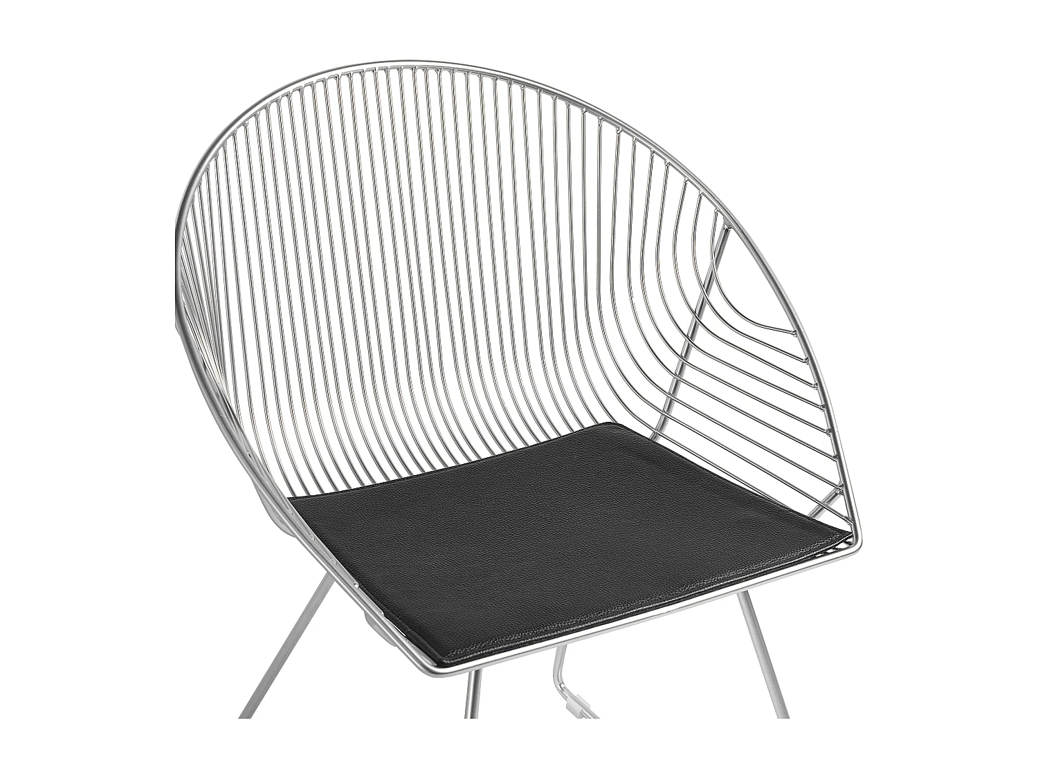 Set van 2 eetkamerstoelen AURORA Metaal Zilver