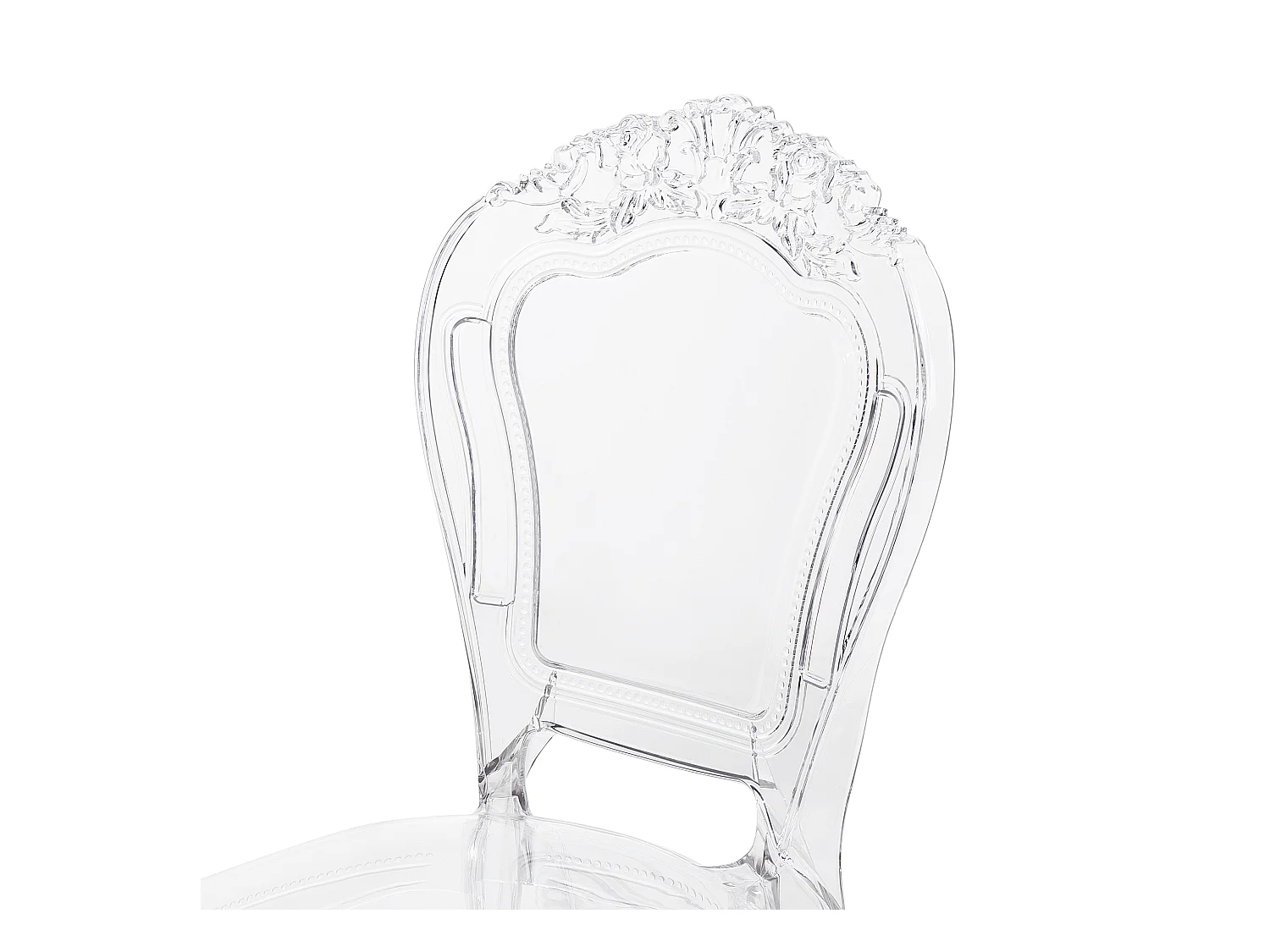 Conjunto de 2 cadeiras de jantar VERMONT Transparente