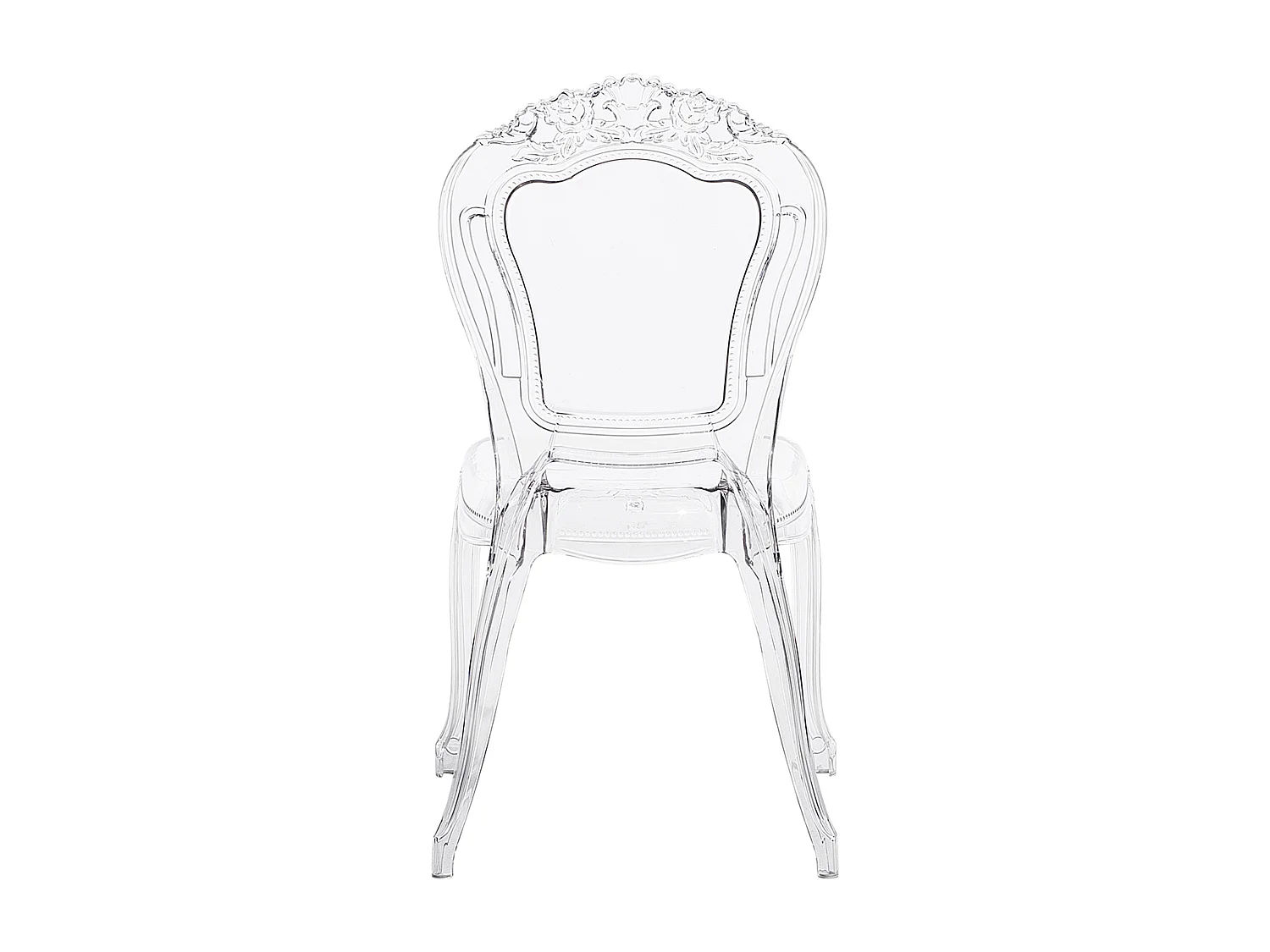 Lot de 2 chaises de salle à manger VERMONT Transparent