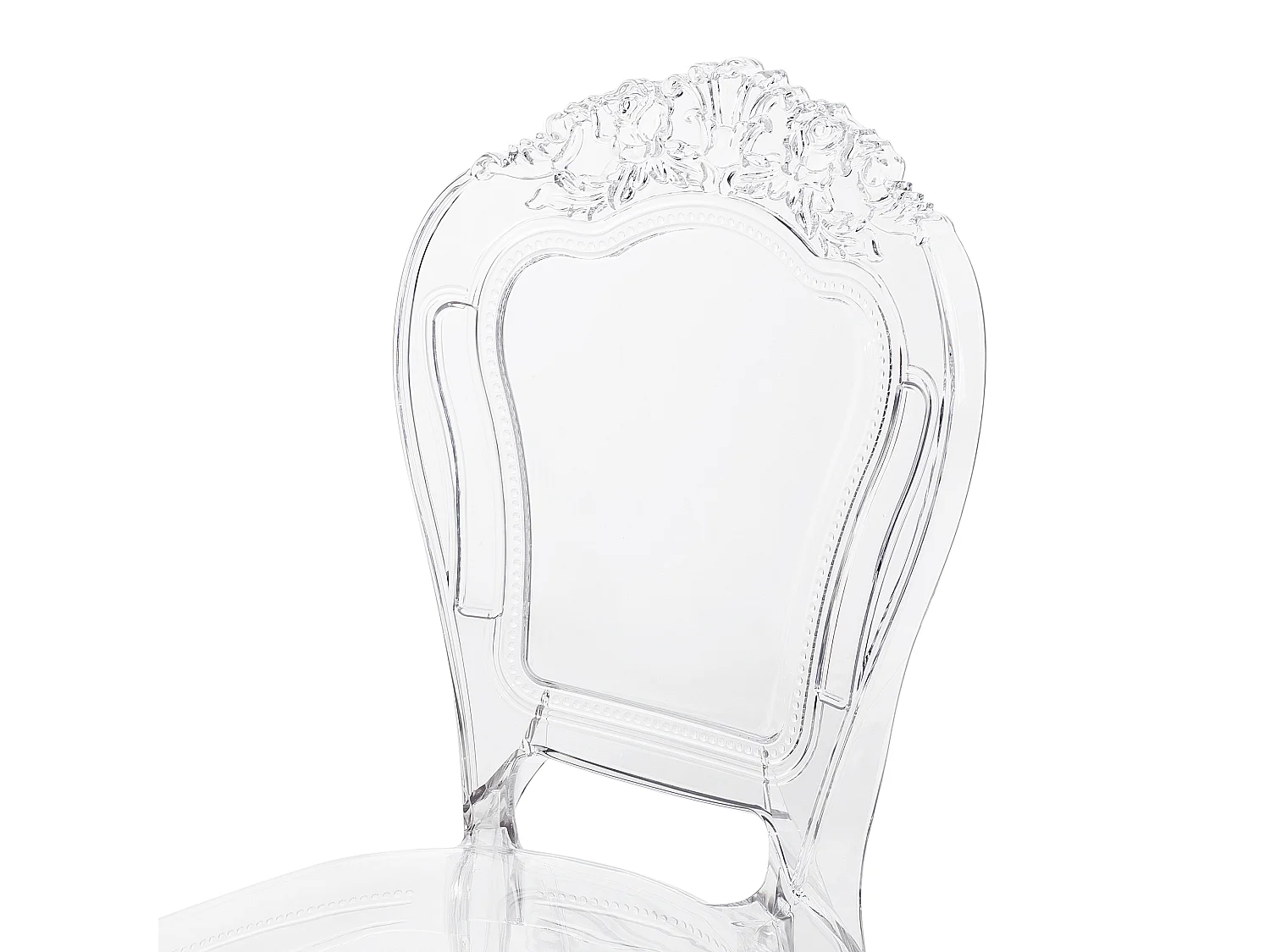 Lot de 2 chaises de salle à manger VERMONT Transparent