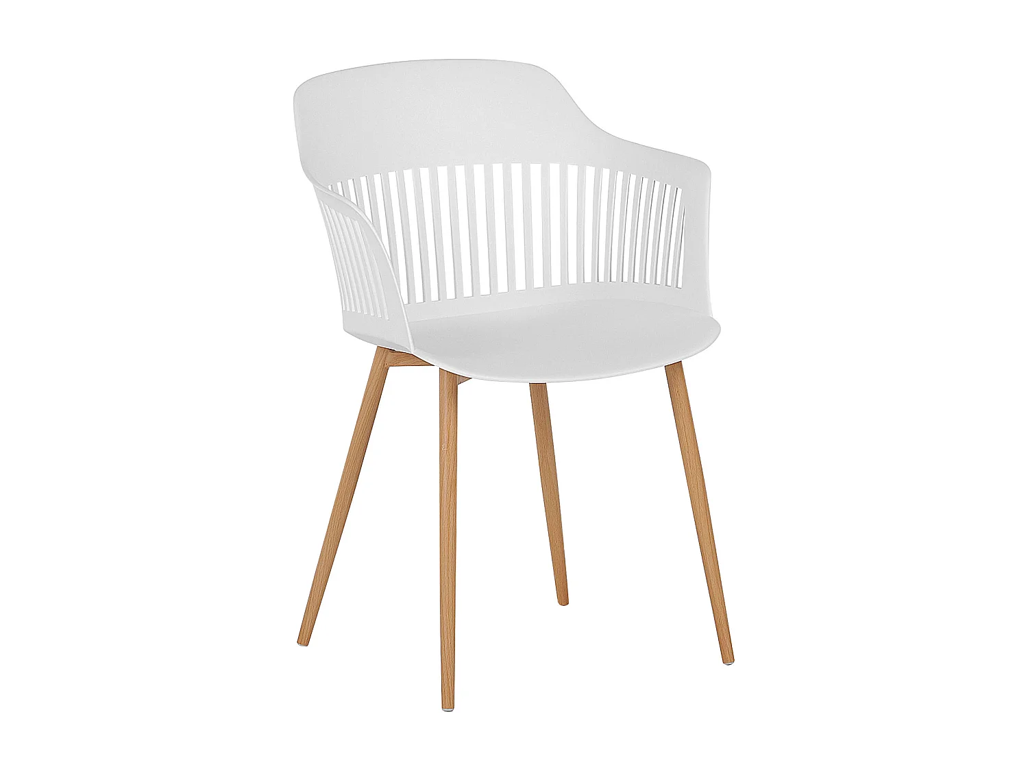 Lot de 2 chaises de salle à manger BERECA Blanc