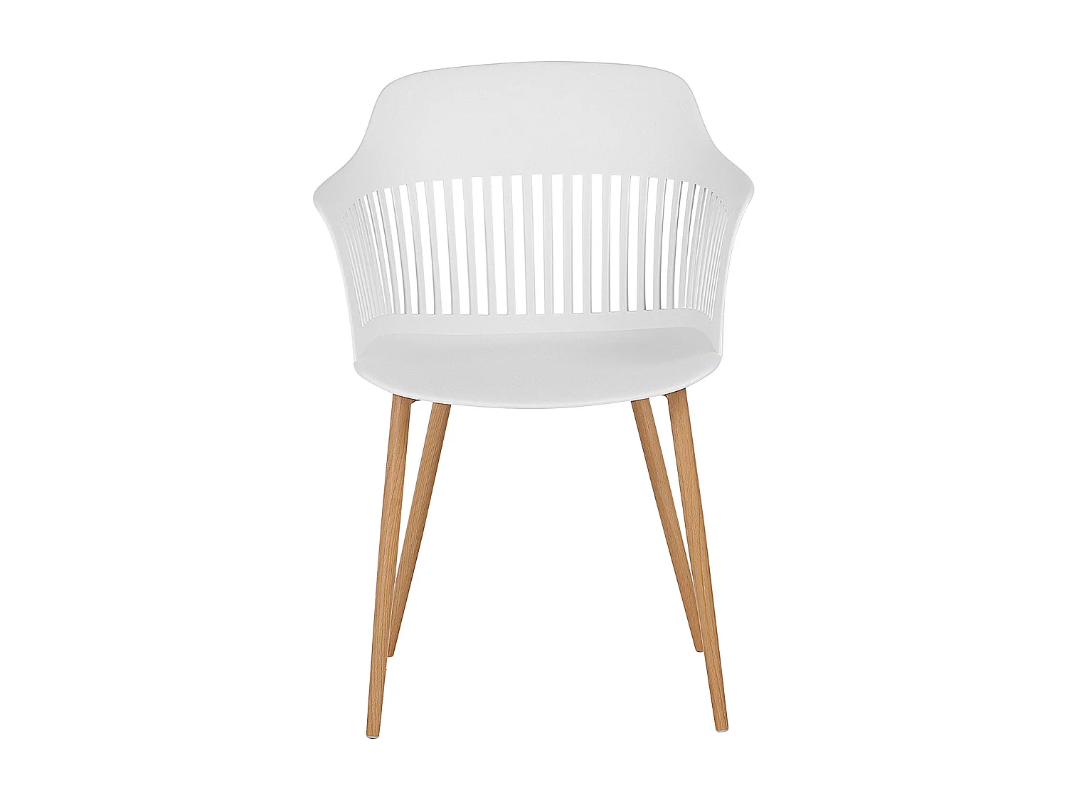 Lot de 2 chaises de salle à manger BERECA Blanc