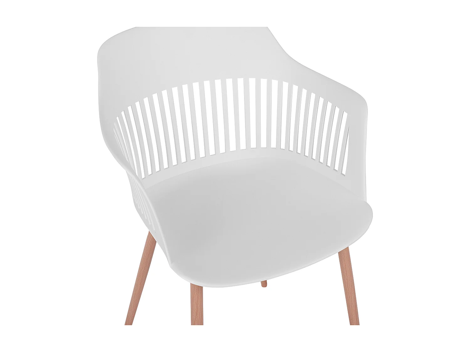 Lot de 2 chaises de salle à manger BERECA Blanc