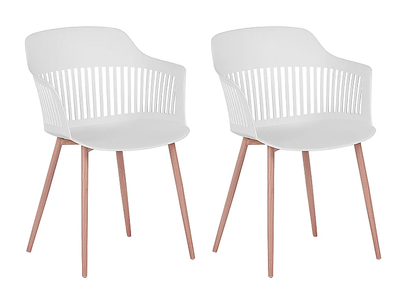Set di 2 sedie da pranzo BERECA Bianco