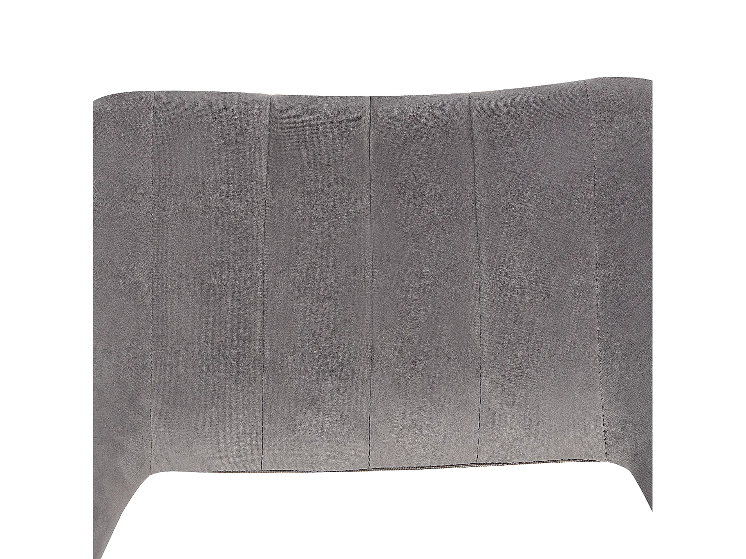 Zestaw 2 krzeseł do jadalni ANSLEY Welur Szary