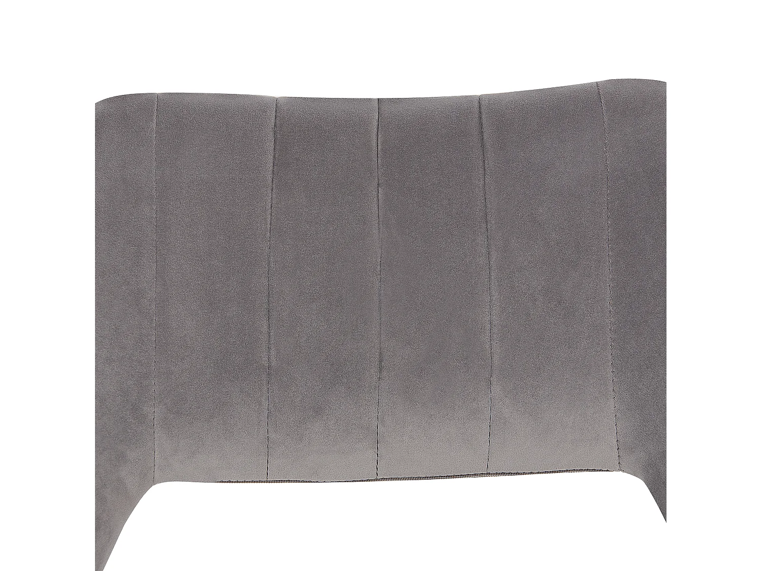 Esszimmerstuhl 2er Set ANSLEY Samtstoff Grau