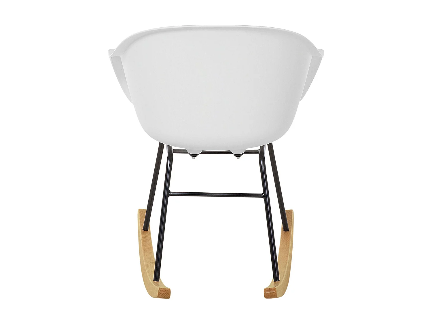 Poltrona a dondolo HARMONY Materiale sintetico Bianco