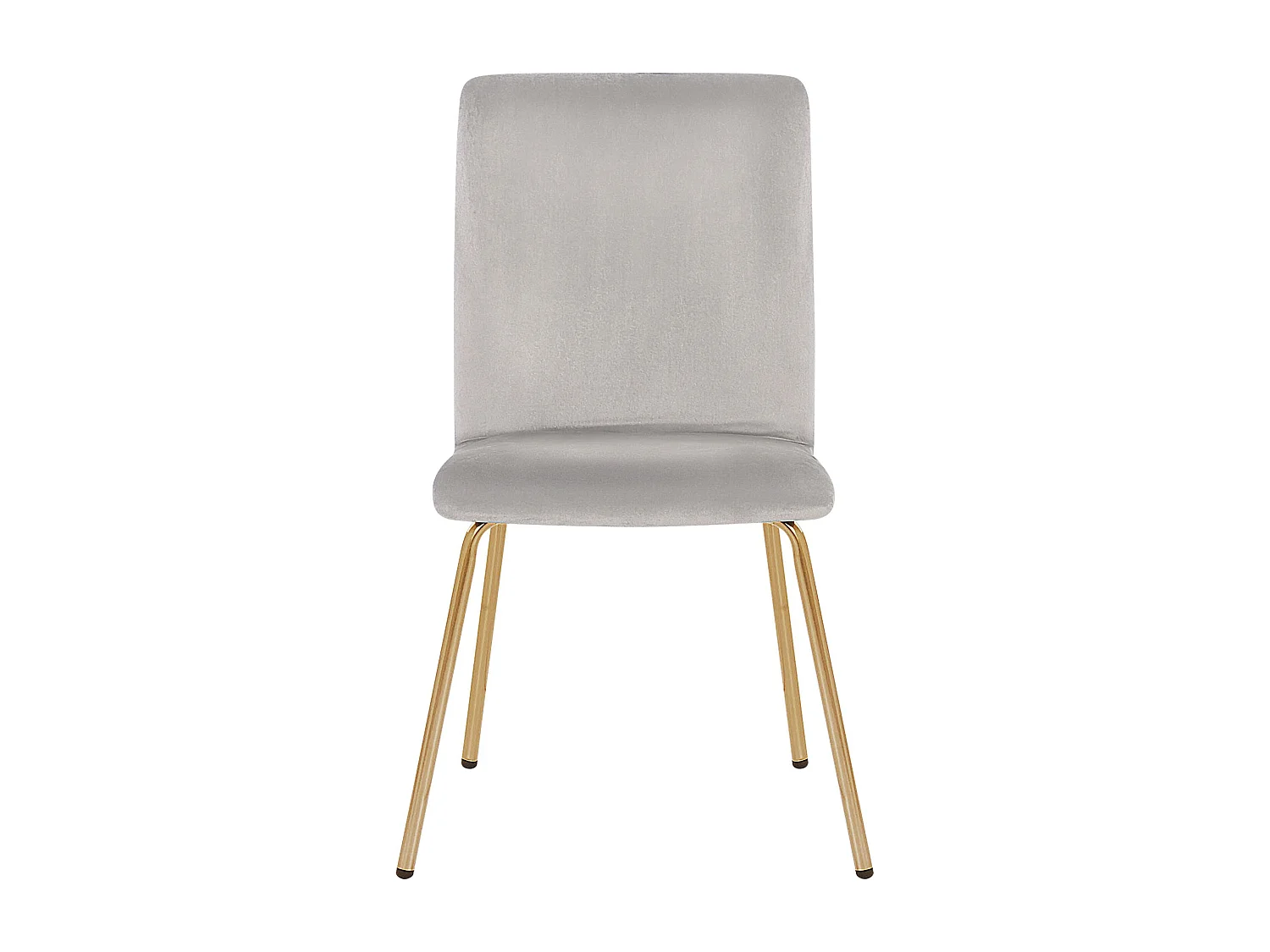 Set van 2 eetkamerstoelen RUBIO Fluweel Grijs