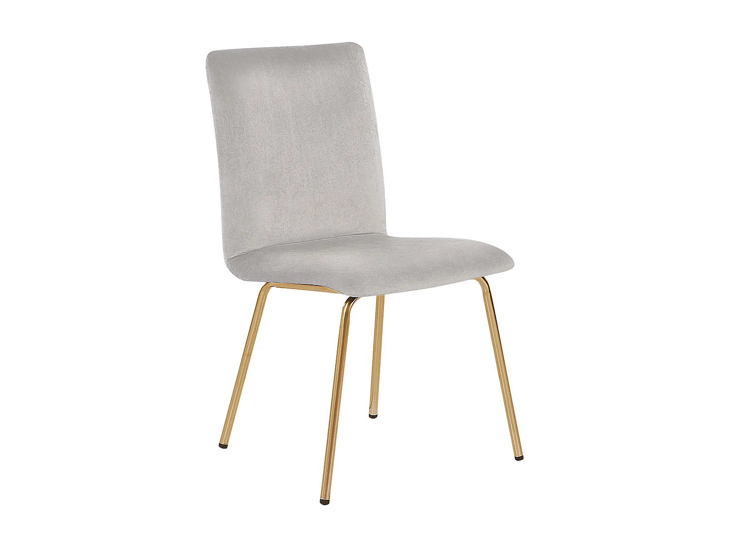 Set van 2 eetkamerstoelen RUBIO Fluweel Grijs