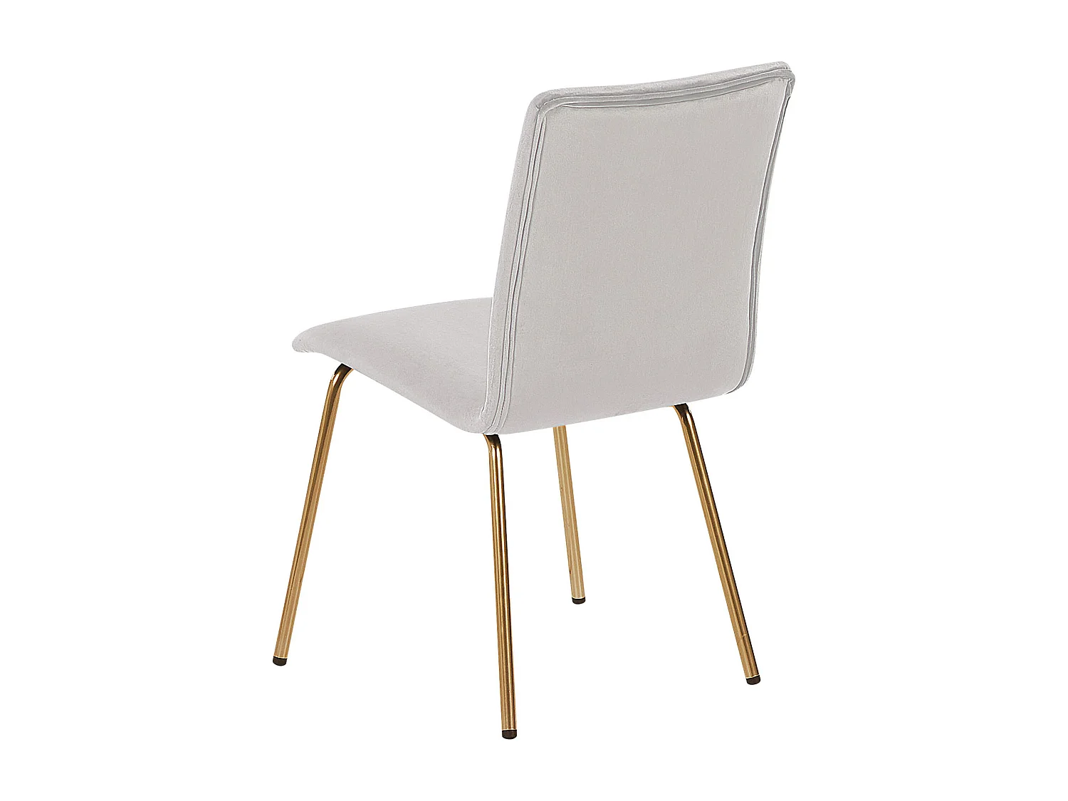 Set van 2 eetkamerstoelen RUBIO Fluweel Grijs