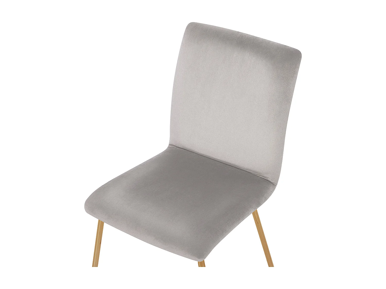 Set van 2 eetkamerstoelen RUBIO Fluweel Grijs