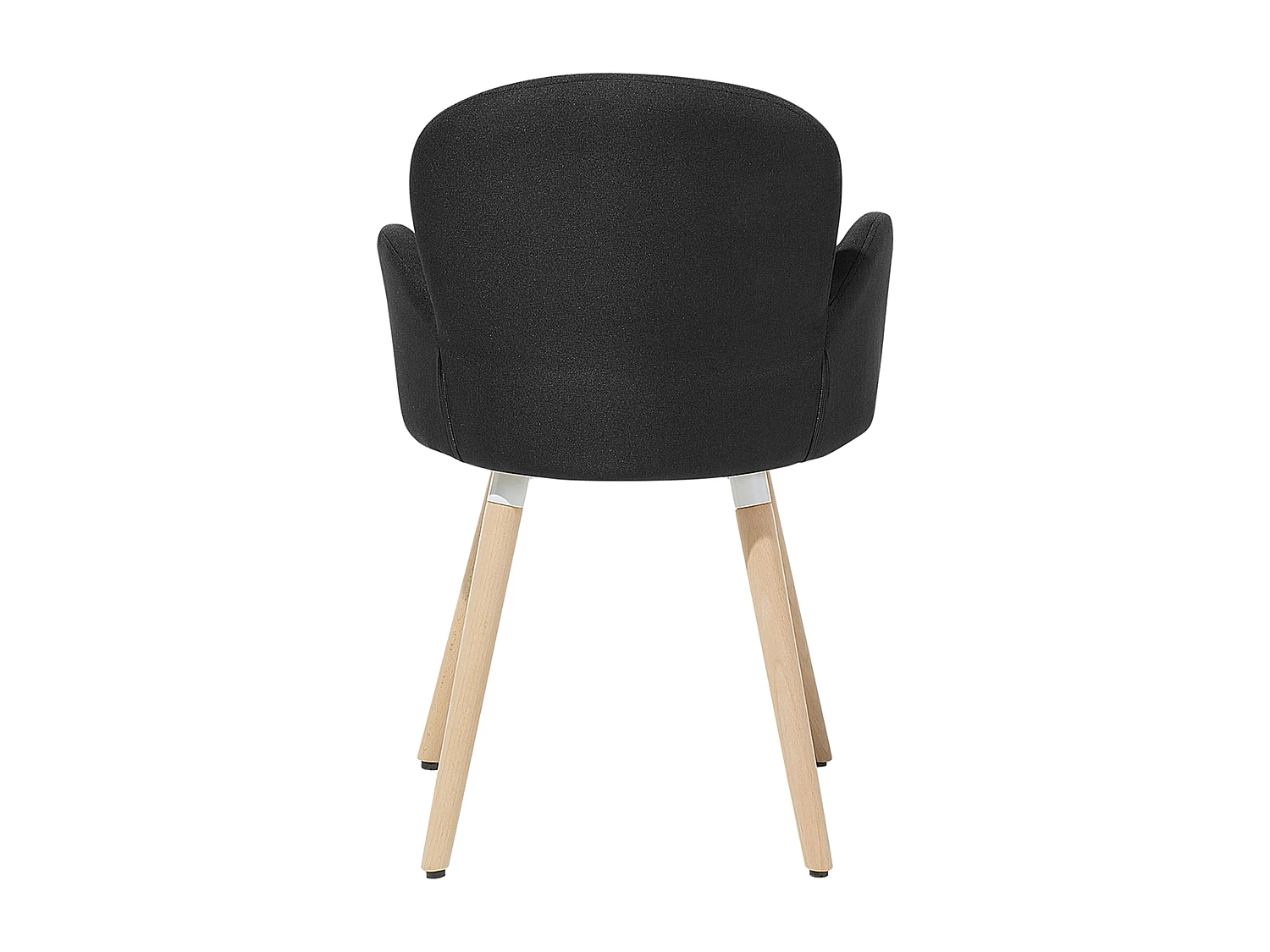 Chaise de salle à manger BROOKVILLE Set de 2 Tissu Noir