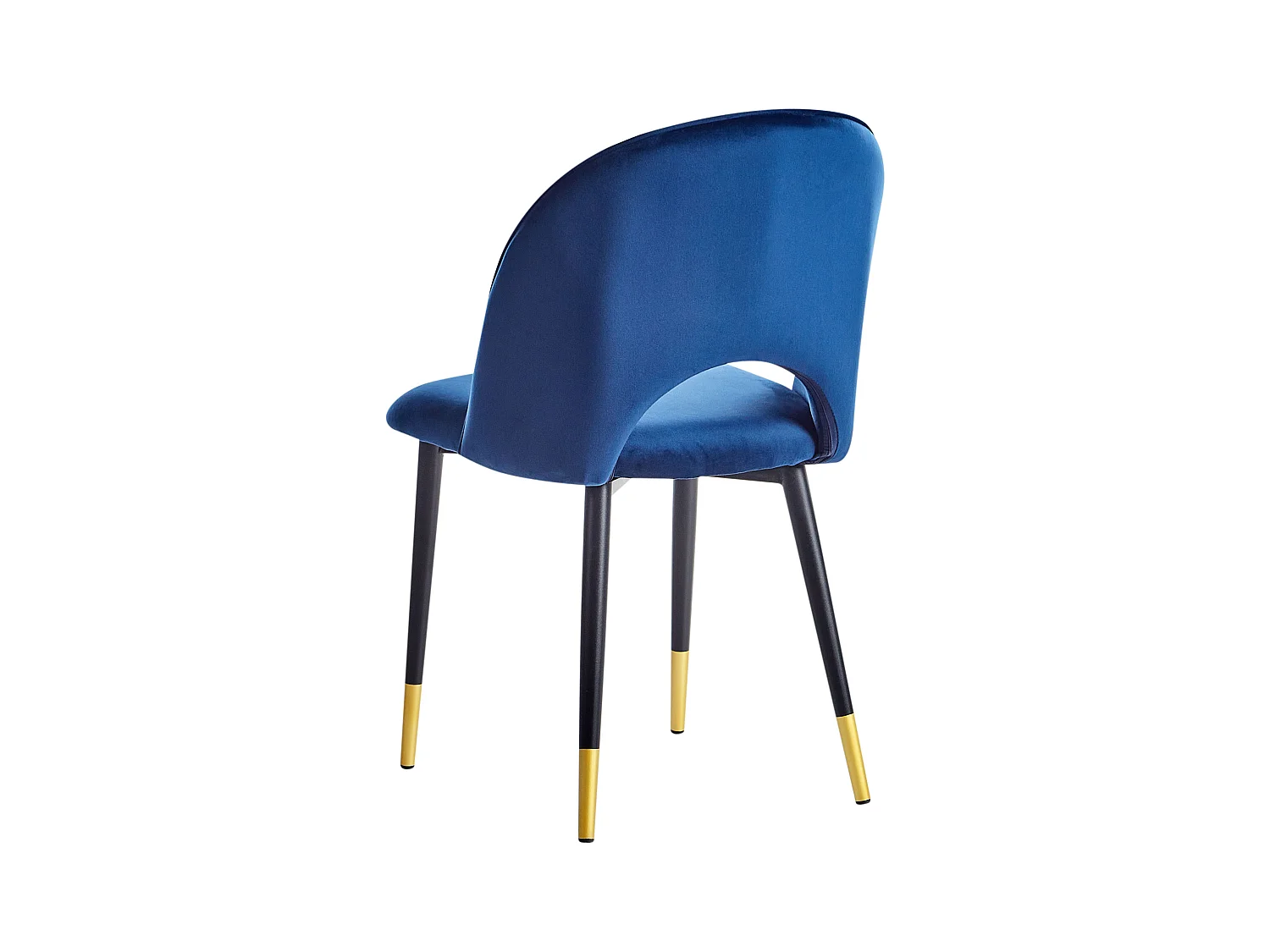 Eetkamerstoel set van 2 fluweel blauw MAGALIA