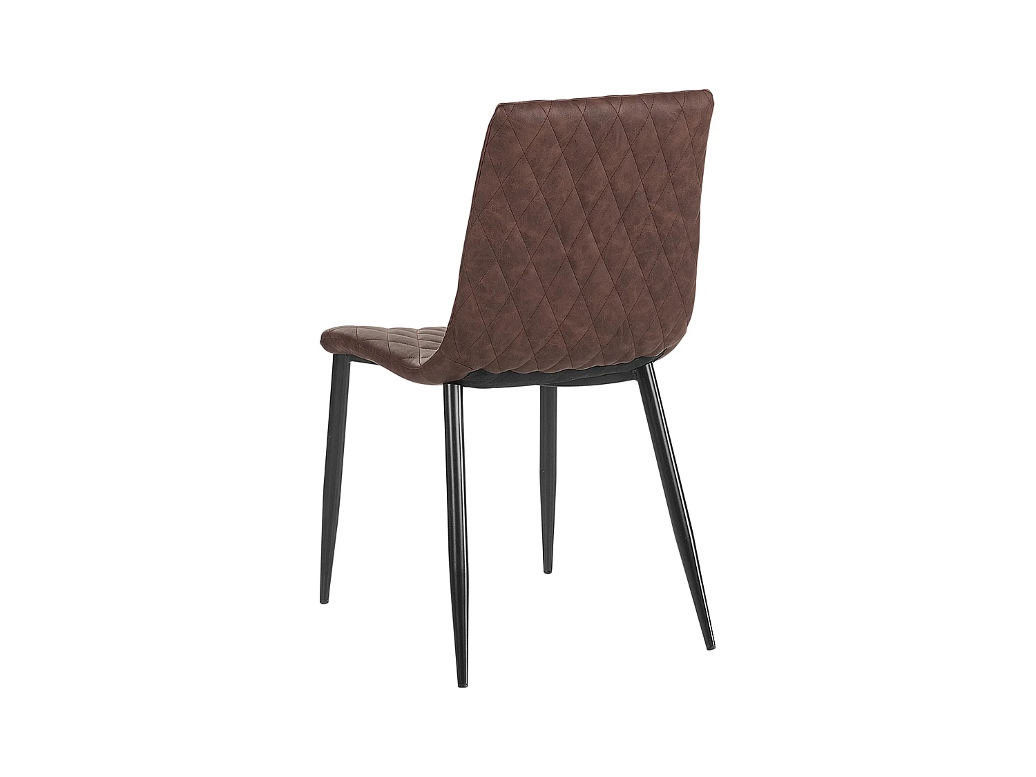 Set van 2 eetkamerstoelen MONTANA Kunstleer Donkerbruin