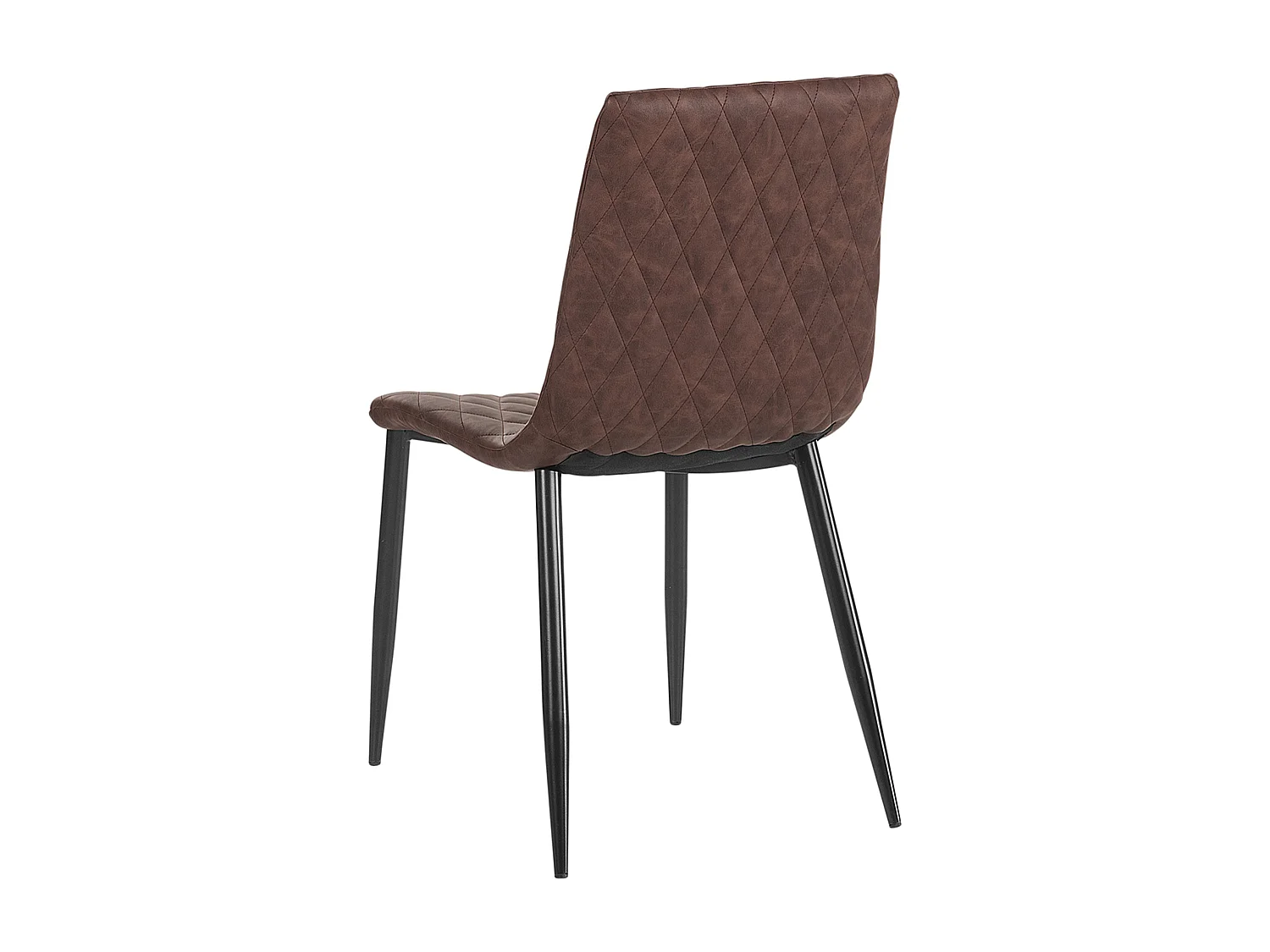 Set van 2 eetkamerstoelen MONTANA Kunstleer Donkerbruin