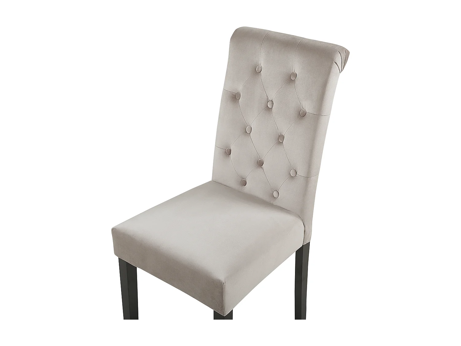Set van 2 eetkamerstoelen VELVA II Fluweel Grijs