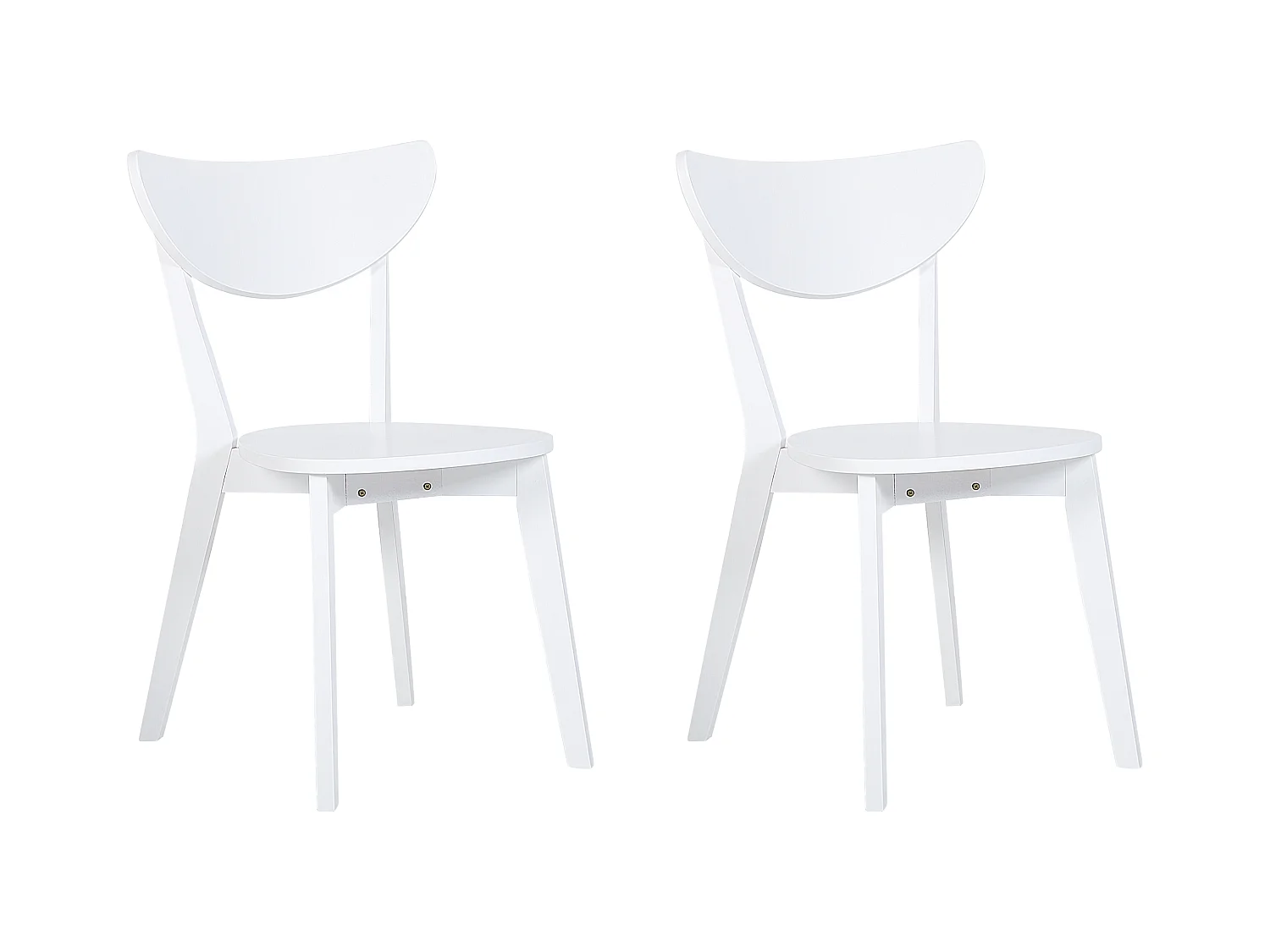 Lot de 2 chaises de salle à manger ROXBY Blanc