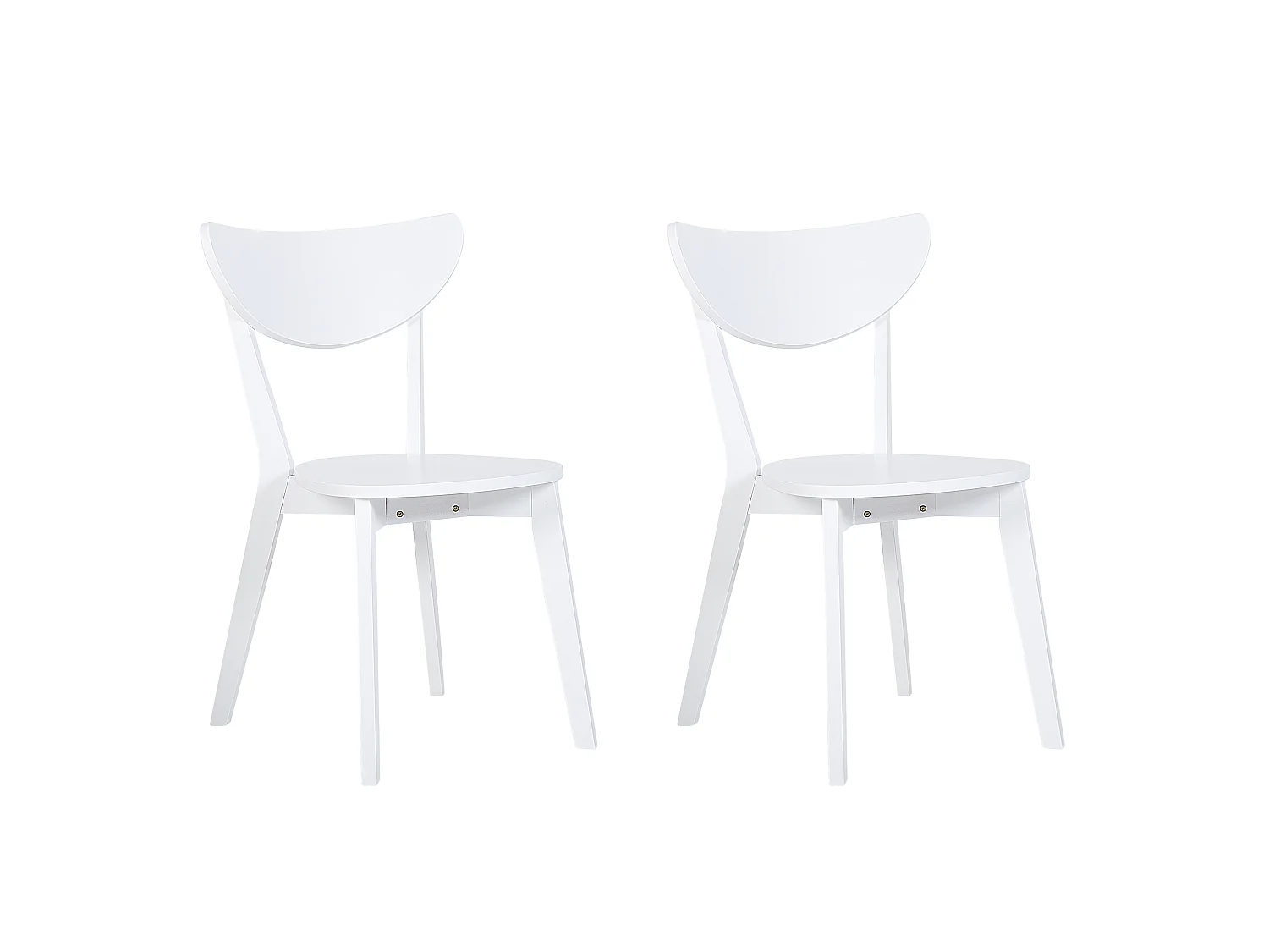 Lot de 2 chaises de salle à manger ROXBY Blanc