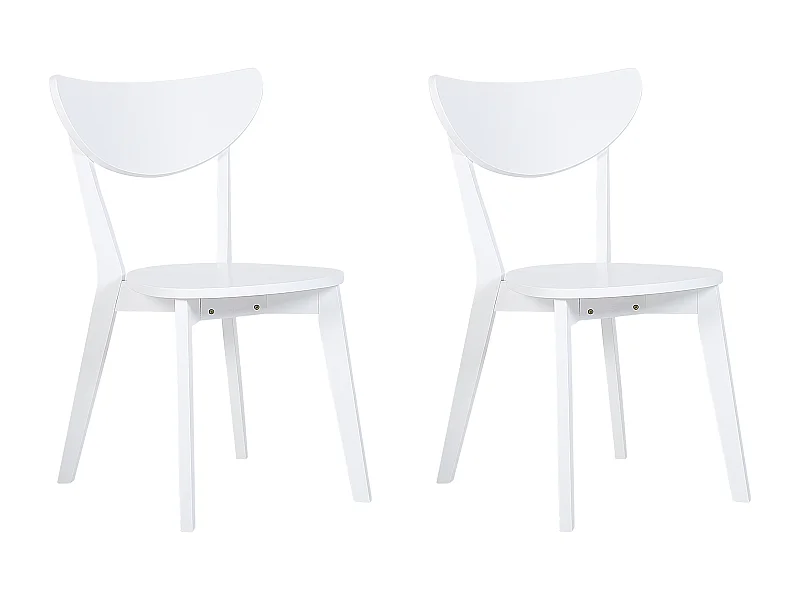 Conjunto de 2 cadeiras de jantar ROXBY Branco