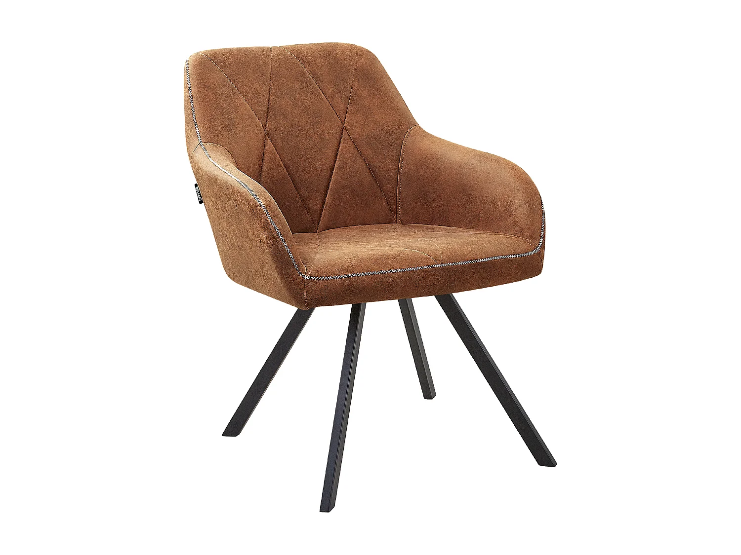 Set van 2 eetkamerstoelen MONEE Goudbruin