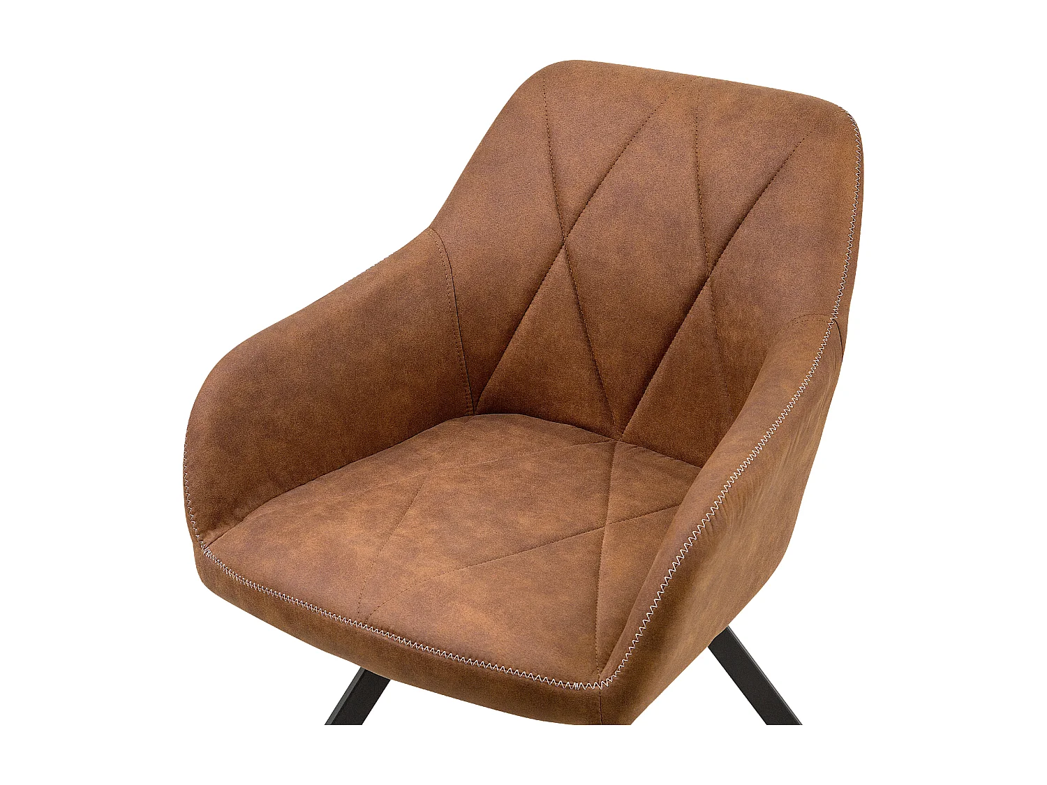 Set van 2 eetkamerstoelen MONEE Goudbruin