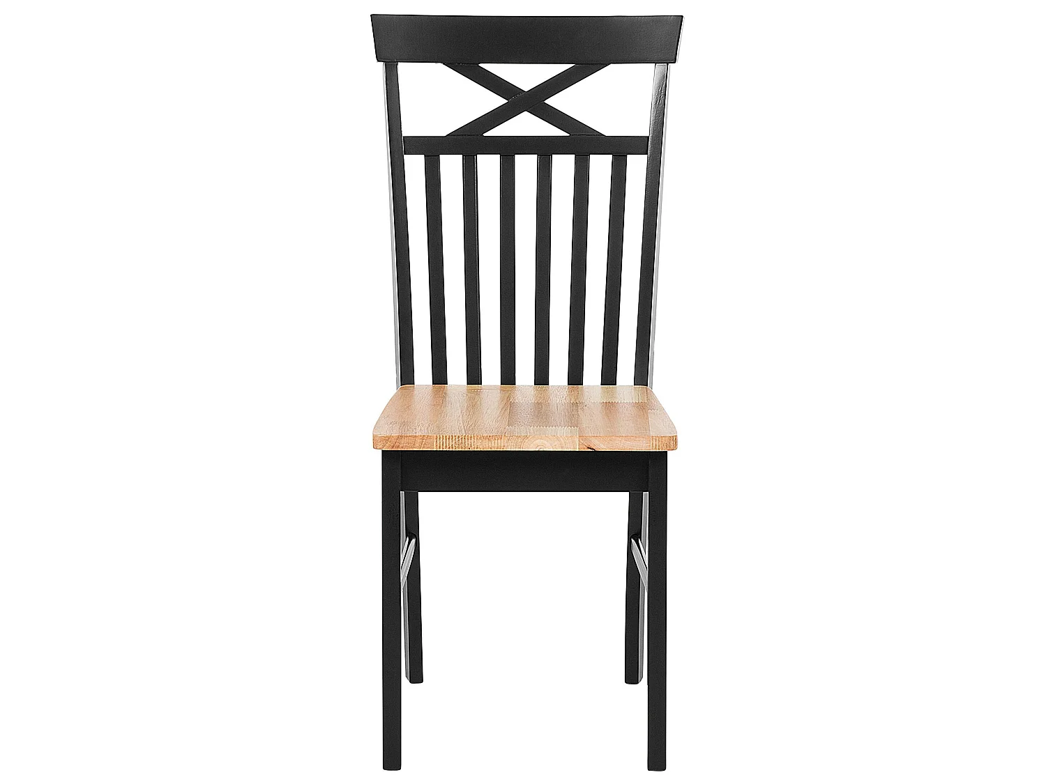 Lot de 2 chaises de salle à manger HOUSTON Bois Noir