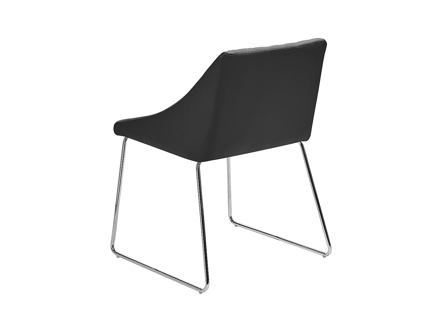 Set van 2 eetkamerstoelen ARCATA Kunstleer Zwart