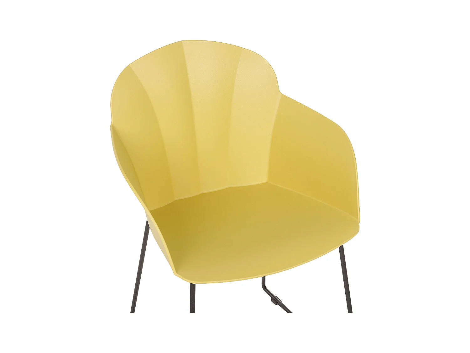 Zestaw 2 krzeseł do jadalni SYLVA Żółty