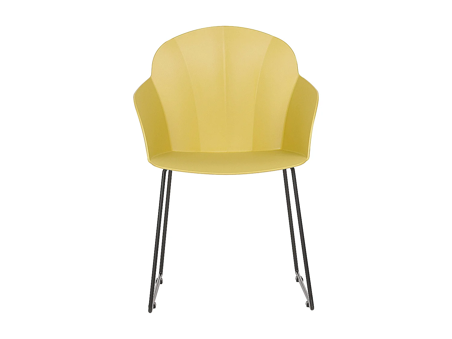 Lot de 2 chaises de salle à manger SYLVA Jaune