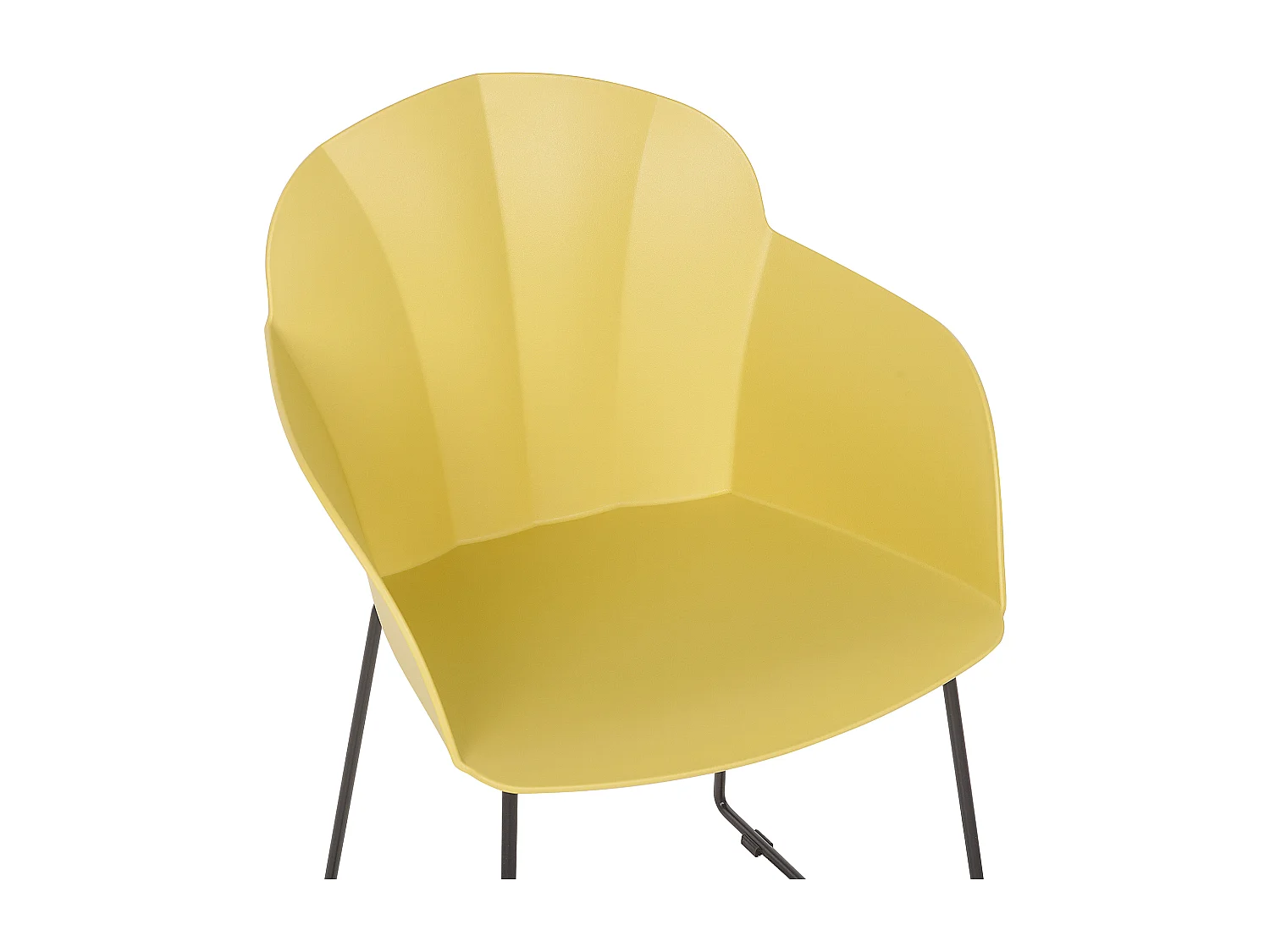 Conjunto de 2 sillas de comedor SYLVA Amarillo