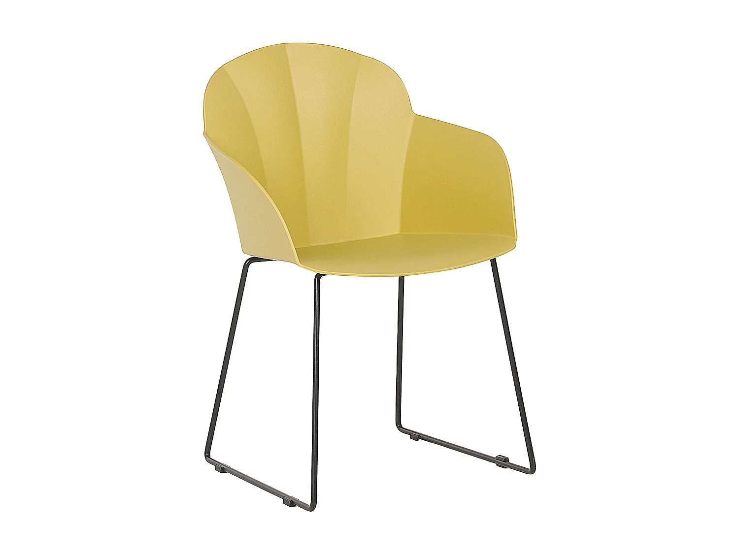 Lot de 2 chaises de salle à manger SYLVA Jaune