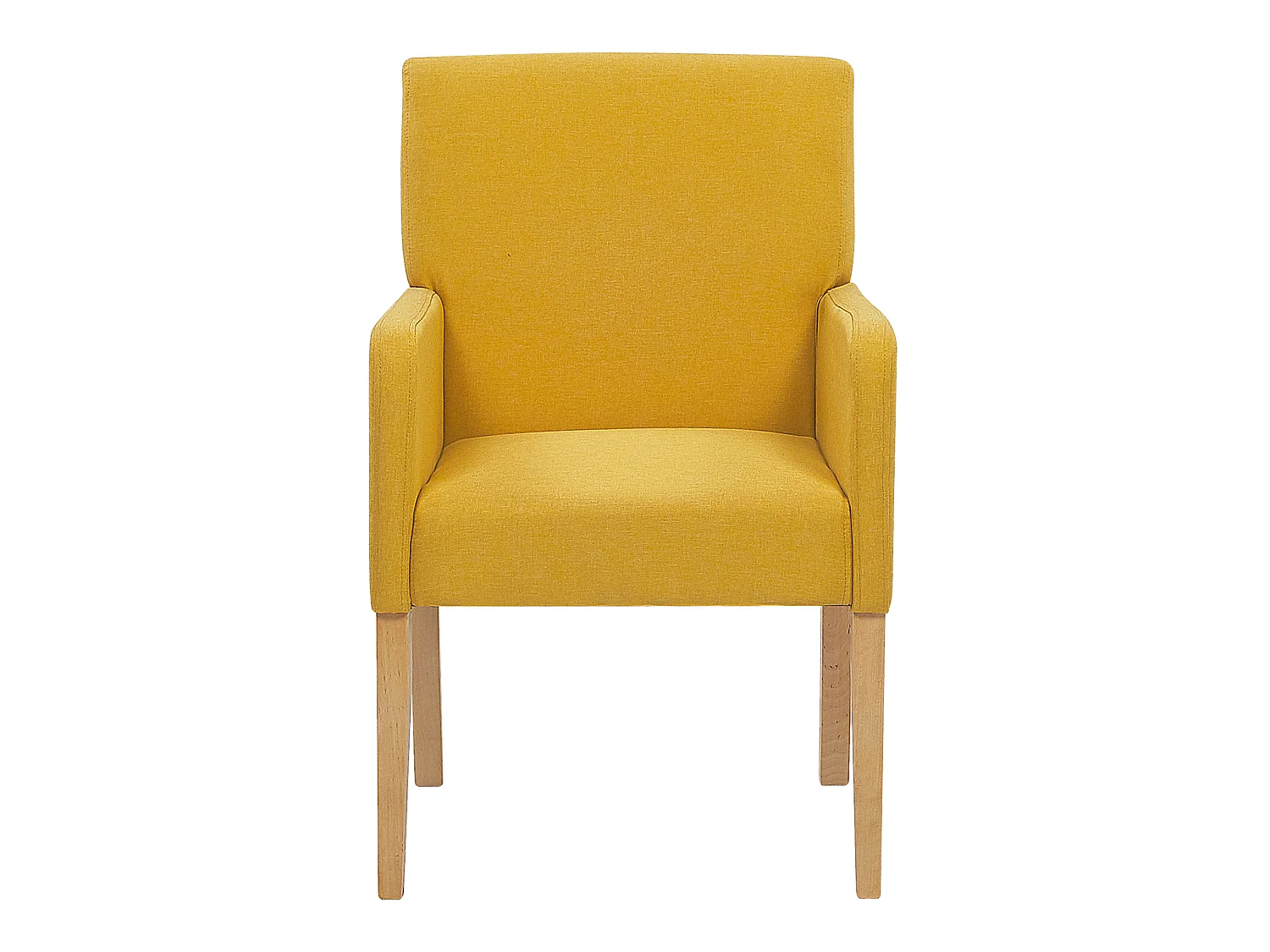 Trendy Polsterstuhl in edlem Gelb 58x60x89 cm perfekt für jedes Wohnzimmer