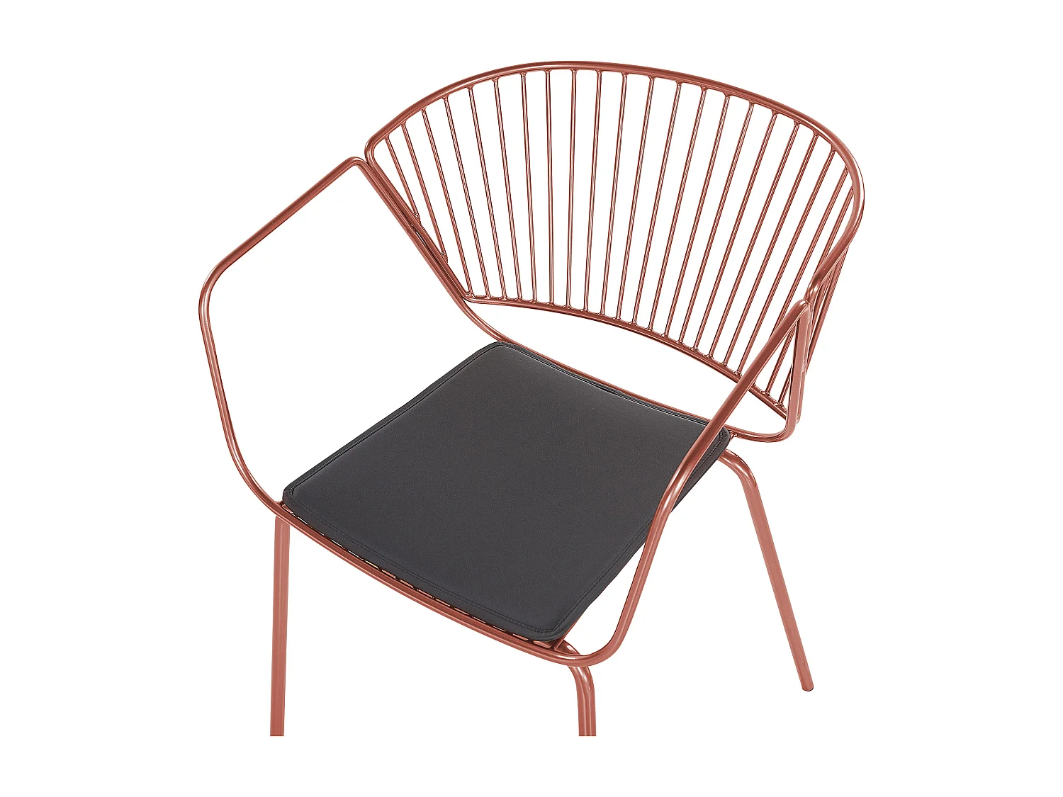 Conjunto de 2 sillas de comedor RIGBY Metal Cobrizo