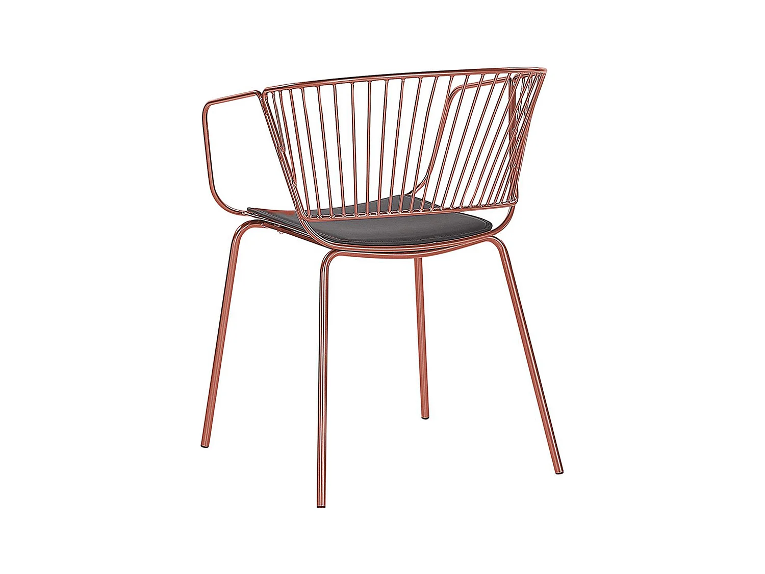 Lot de 2 chaises de salle à manger RIGBY Métal Cuivré