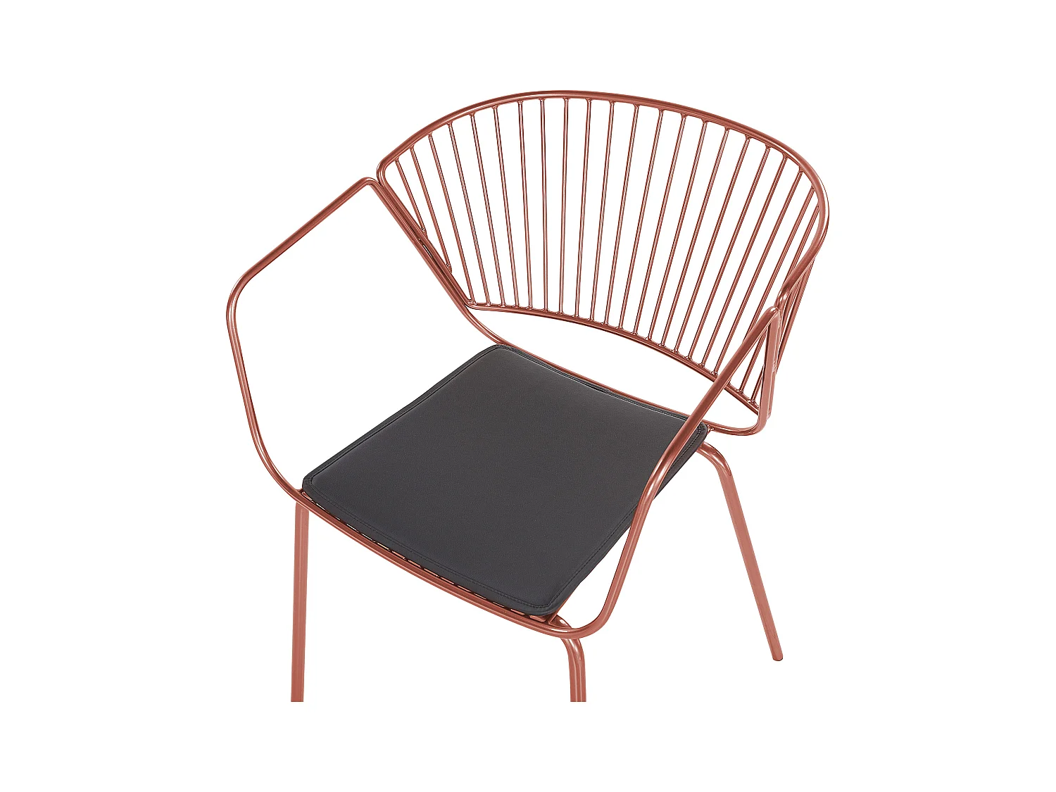 Lot de 2 chaises de salle à manger RIGBY Métal Cuivré