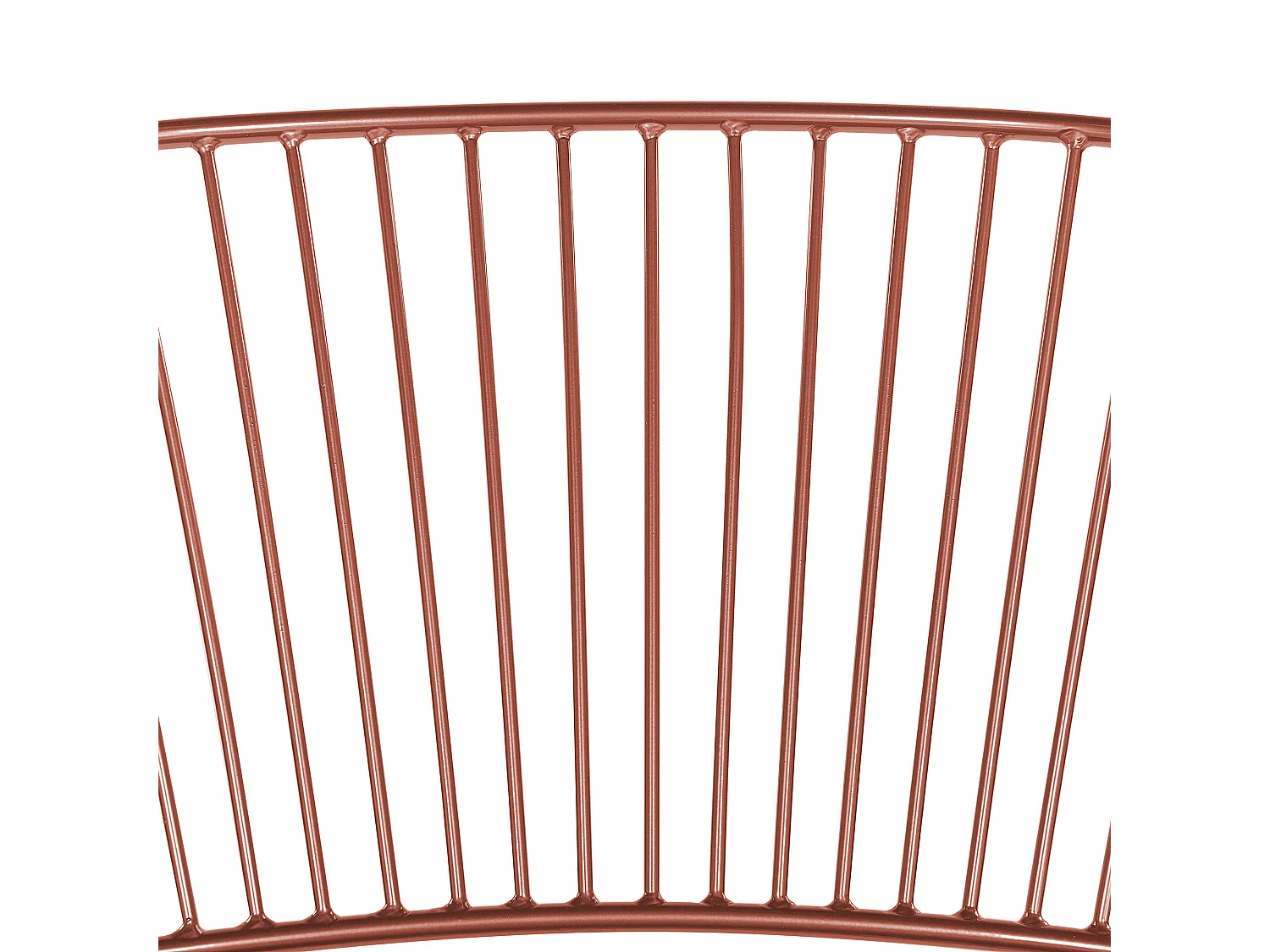 Conjunto de 2 cadeiras de jantar RIGBY Metal Cobre