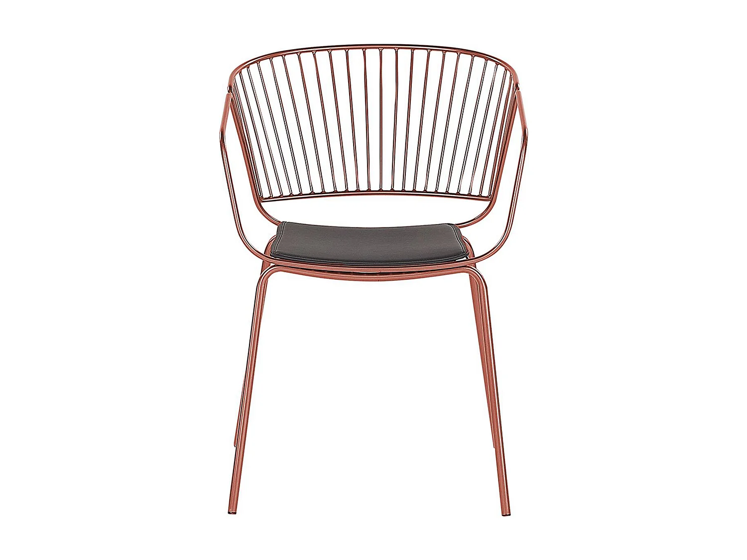 Lot de 2 chaises de salle à manger RIGBY Métal Cuivré