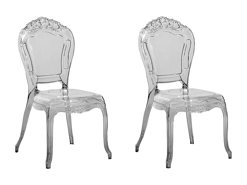 Conjunto de 2 cadeiras de jantar VERMONT Preto