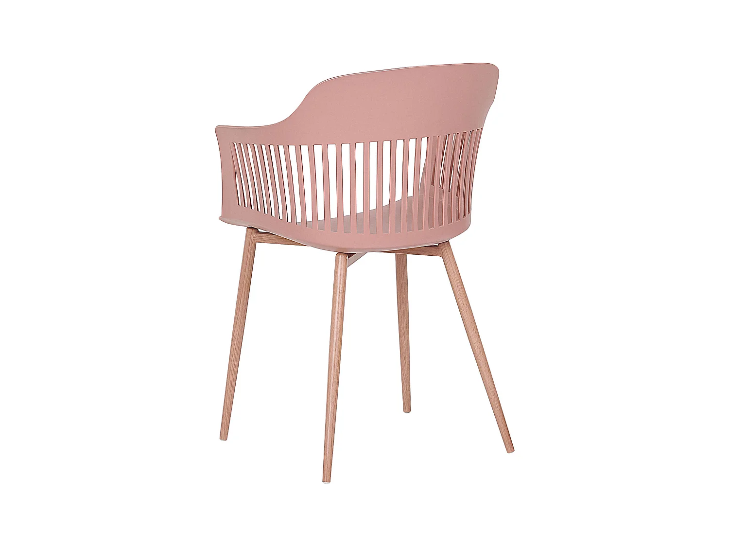 Lot de 2 chaises de salle à manger BERECA Rose
