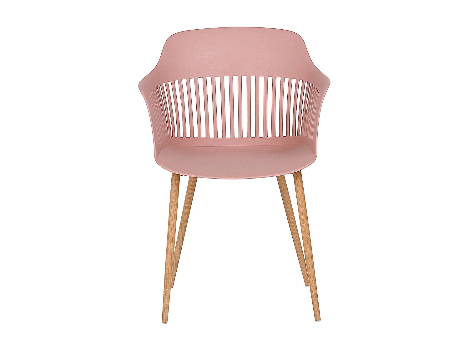 Lot de 2 chaises de salle à manger BERECA Rose