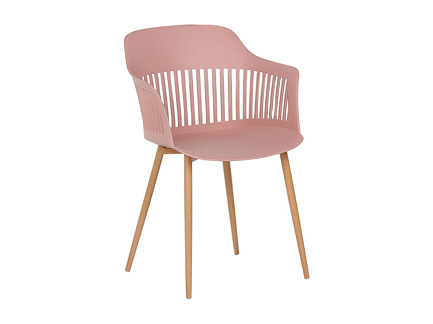 Lot de 2 chaises de salle à manger BERECA Rose